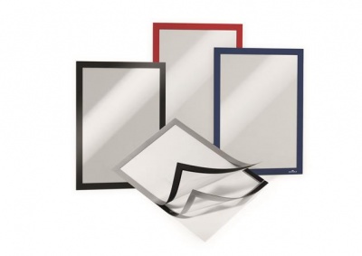 Infokeret, A4, öntapadó háttal, DURABLE "DURAFRAME", piros