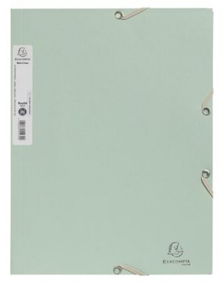 Gumis mappa, prespán, A4, 15 mm, EXACOMPTA, "AutentiK", zsálya