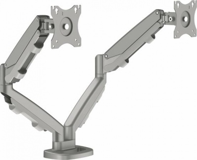 Monitortartó kar két monitorhoz, FELLOWES "Eppa™  "Dual", ezüst
