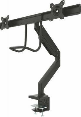 Monitortartó kar, két monitorhoz, FELLOWES "Eppa™ Crossbar", fekete