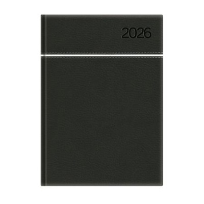 Naptár, tervező, A5, napi, TOPTIMER, "Young", fekete-fehér