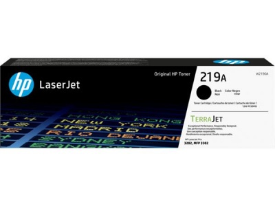 W2190A Lézertoner LaserJet Pro 3202 nyomtatóhoz, HP 219A, fekete, 1,3k