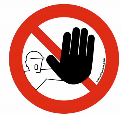 Getoolbox Illetékteleneknek Belépni Tilos Padló Matrica