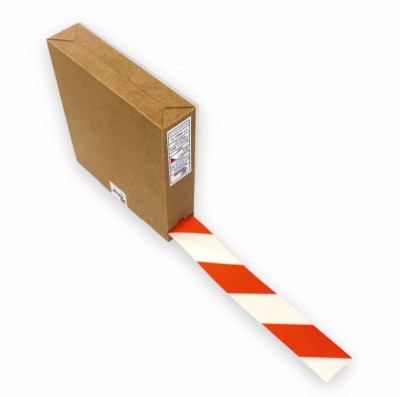 GETOOLBOX PADLÓJELÖLŐSZALAG PIROS-FEHÉR 100 MM/50M