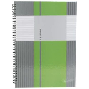 Spirálfüzet A5, 80lap kockás, keményfedelű Marker Linear